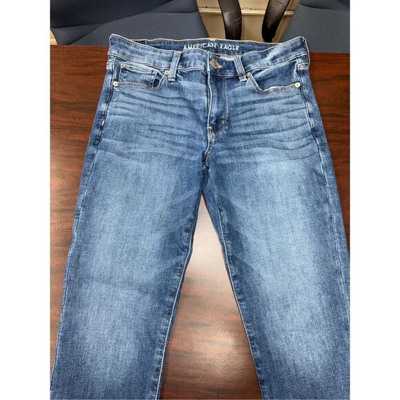 American Eagle Next Level Stretch Skinny Denim Jeans Size 10 Short - Picture 2 of 9